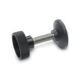 GN421.12 - Knurled screws with movable thrust pad