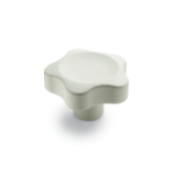 GN5337.4 - Star knobs, White, Bushing Stainless Steel
