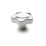GN5337.4 - Star knobs, plastic, chrome-plated