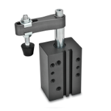 GN875 - Swing Clamps, Type AC, Clamping arm with slotted hole, with two flanged washers and GN 708.1 spindle assembly