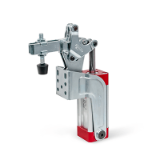 GN862 - Toggle Clamps, Pneumatic, with Angled Base, Type CPV, Forked clamping arm, with two flanged washers and clamping screw GN 708.1