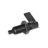 GN721 - Cam action indexing plungers, Type RAK, Right-hand lock, with lock nut