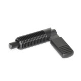 GN721.1 - Cam action indexing plungers, Type LB, Left-hand lock, with plastic cover