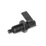 GN721.1 - Cam action indexing plungers, Type RAK, Right-hand lock, with lock nut