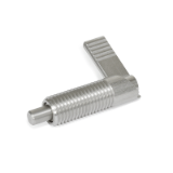 GN721.6 - Stainless Steel-Cam action indexing plungers, Type RA, Right-hand lock