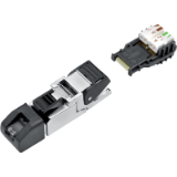 Rest, series 825, Automation Technology - Data Transmission - RJ45-male connector