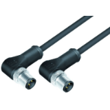 M12, series 763, Automation Technology - Sensors and Actuators - connection cable 2 male angled connector