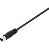 Male cable connector, moulded, snap-in version, 8 mm