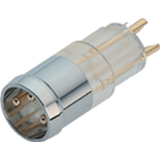 Male receptacle, snap-in version, 8 mm