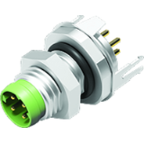 M8, series 818, Automation Technology - Sensors and Actuators - male panel mount connector