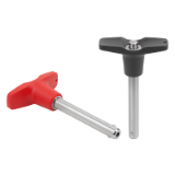 B0077 - Ball lock pins with T-grip with high shear strength