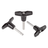 B0081 - Ball lock pins with T-grip with high shear strength