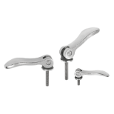 B0263 - Cam levers adjustable steel, with external thread