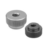 B0272 - Knurled nuts quick-acting steel or stainless steel