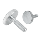 B0275 - Knurled screws low head steel and stainless steel, DIN 653