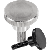 B0276 - Knurled screws high steel and stainless steel DIN 464