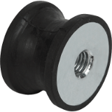 B0458 - Rubber buffers type CT tapered