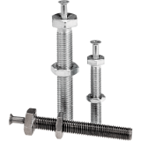 B0367 - Levelling feet ECO threaded spindles steel or stainless steel