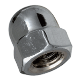BN 151 - Hex domed cap nuts (Acorn nuts) (DIN 1587), cl. 6, chromium plated polished