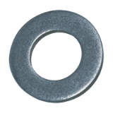 BN 343 - Scheiben ohne Fase, für Schrauben bis Festigkeitsklasse 8.8 (DIN 125-1 A; ISO 7089), Stahl, verzinkt-blau