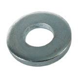 BN 733 - Flat washers without chamfer, for bolts with heavy duty type spring pins (DIN 7349), steel, zinc plated blue