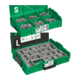 BN 21602 Assembly box of hexalobular (6 Lobe) socket flat countersunk head chipboard screws