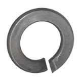 BN 760 - Split spring lock washers with bent end (DIN 127 A), spring steel, mechanical zinc plated blue