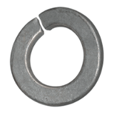 BN 769 - Curved spring lock washers (DIN 128 A), spring steel, mechanical zinc plated blue