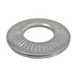 BN 20510 - Lock washers medium series (NFE 25-511 M; Rip-Lock™), stainless steel A2 with CresaCoat® C 313 Silver