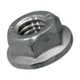 BN 33010, BN 11207 Hex nuts with flange and serrations