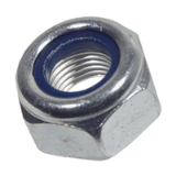 BN 163 Prevailing torque type hex lock nuts thin type, metric fine thread, with polyamide insert