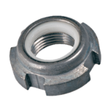 BN 80036 Slotted round nuts for hook spanners with polyamide insert