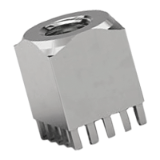 BN 23103 Power Socket Socket with internal thread, massive Press-Fit Technology, pins arranged all around the edge