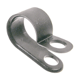 BN 20319 - Fixed diameter cable clamps, PA 6.6, light gray
