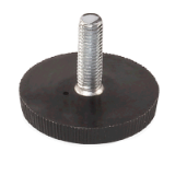 BN 2910 Fluted grip knobs with threaded stud, resp. High-Adjustable Parts