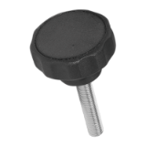 BN 2951 Star Knobs with mounted screw