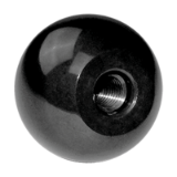 BN 2907 Plain spherical knobs with tapped blind hole