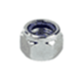 BN 48290 - Hex nylon insert lock nuts type NM, Coarse thread, Steel, Grade Not Designated, Zinc Clear Plated Chromated (IFI 100-107)