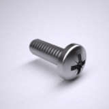 BN 48756 - Pozi pan head tapping screws type AB, Steel, Case Hardened, Zinc Clear Plated Chromated (ASME B18.6.4)