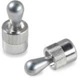 W612 - ALUMINIUM LATERAL SPRING PLUNGER WITH STEEL NOSE