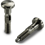 W737CIN - COMPLETE STAINLESS STEEL KNOB-STYLE SPRING PLUNGER WITH LOCKING POSITION AND FINE PITCH THREAD