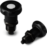 W780 - KNOB WITH SHORT STEEL INDEXING PLUNGER