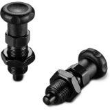 W801 - KNOB WITH STEEL INDEXING PLUNGER AND LOCK NUT