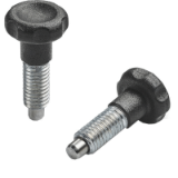 W804CIN - KNOB WITH STEEL INDEXING PLUNGER WITHOUT RING NUT