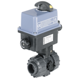 8804-Stainless Steel - 2/2 or 3/2 way ball valve with electric rotary actuator