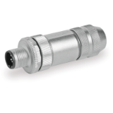 Straight male M12 connectors for Bus-OUT