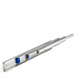 RA554 - Steel Heavy Duty Telescopic Slide - Over Extension - max Load rating : 116 kg - Lengths : 300 - 1200 mm