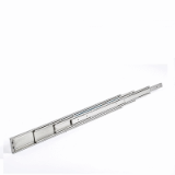 RA654F - Steel Telescopic Slide - Over Extension with Lock in - max Load rating : 47 kg - Lengths : 250 - 800 mm