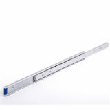 D402 - Guías Telescópicas de aluminio anodizado - Extensiones parciales - Capacidad de carga: 33 kg - Long. en cerrado : 150 - 650 mm
