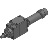 ULK - Double acting single rod type, ULK-V - Double acting with valve